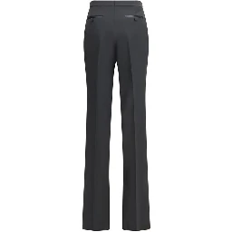 Black Fleece Wool Dress Pants