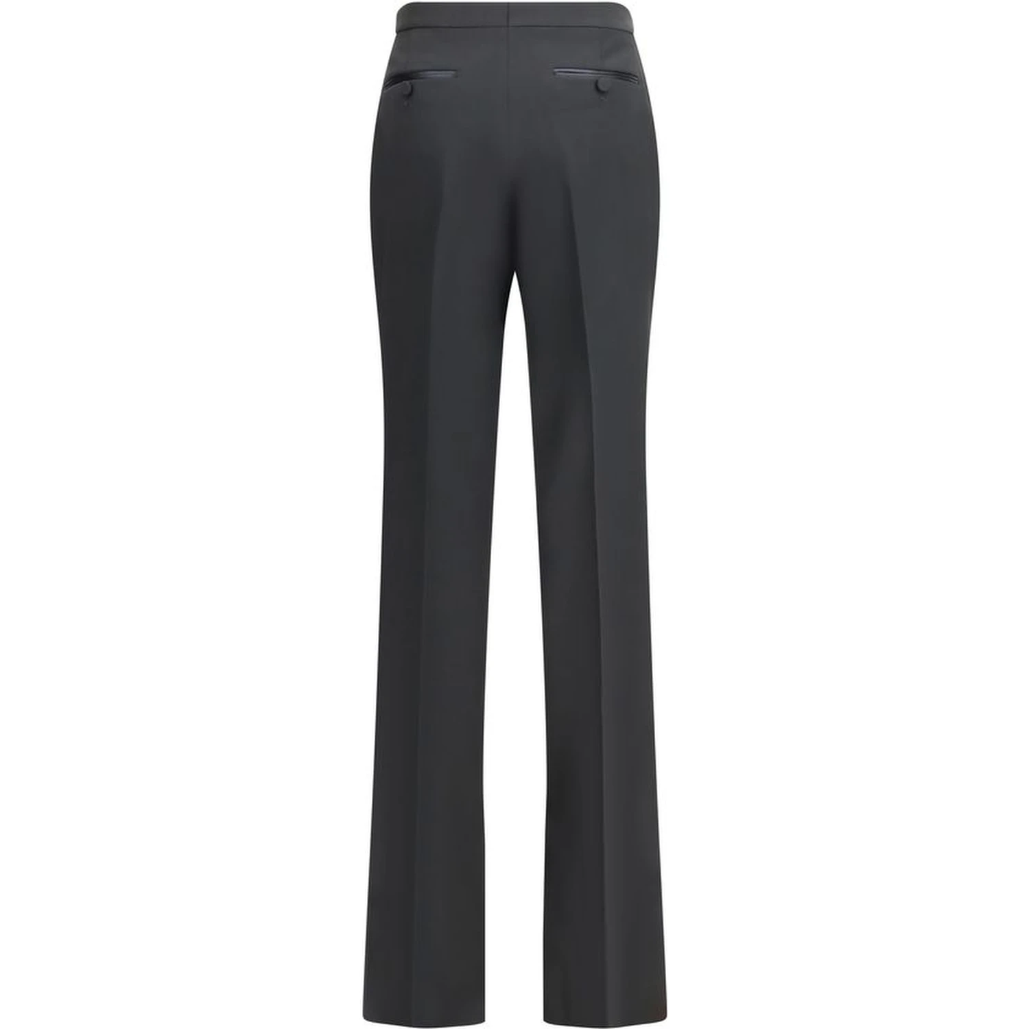 Black Fleece Wool Dress Pants