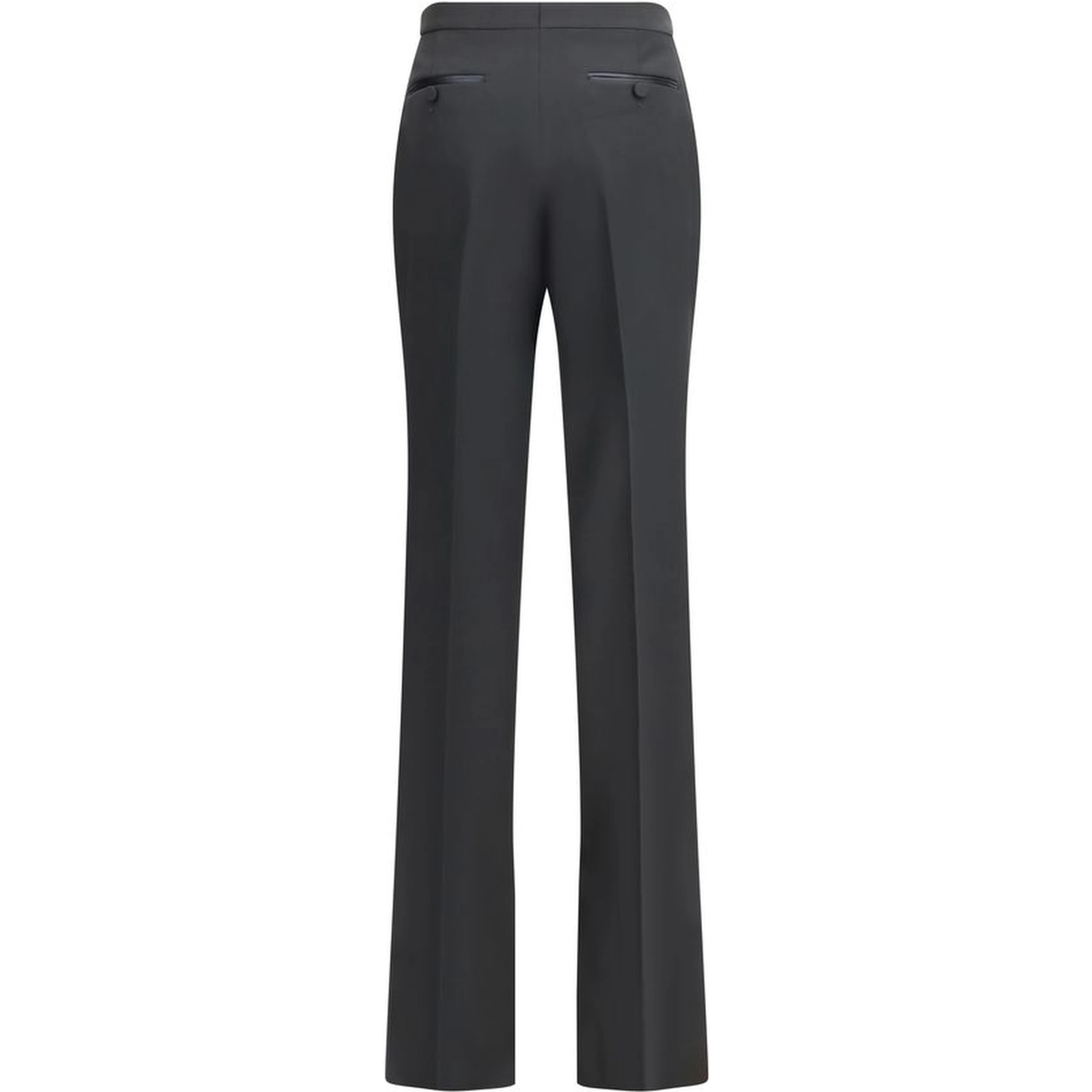 Black Fleece Wool Dress Pants