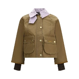 Beige Cotton Shell Jacket