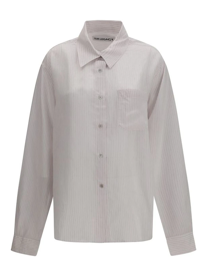 White Copper Dress Shirt
