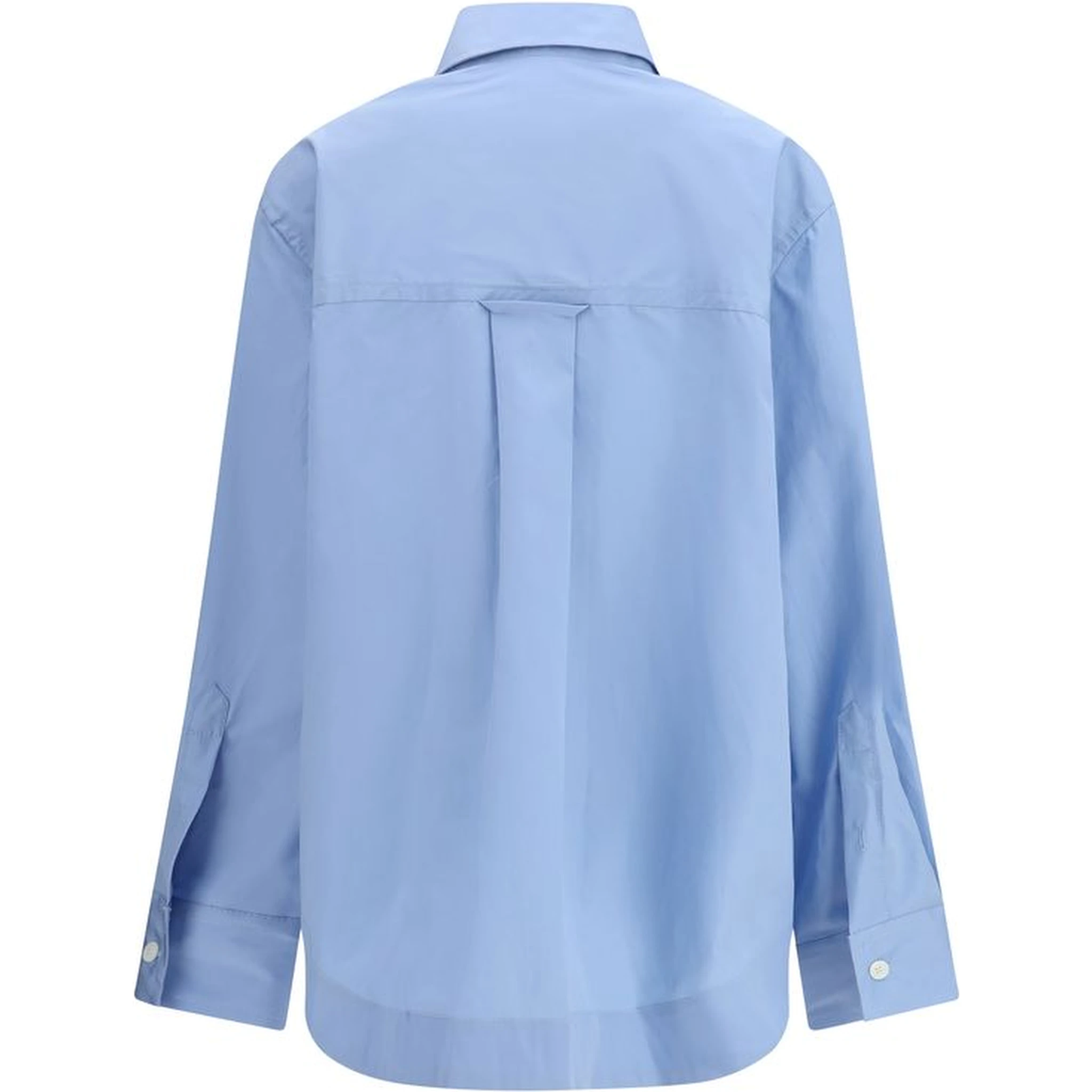 Blue Cotton Dress Shirt