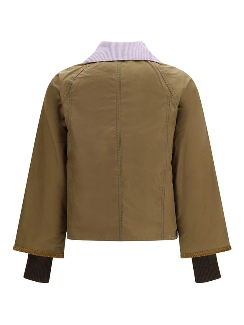 Beige Cotton Shell Jacket