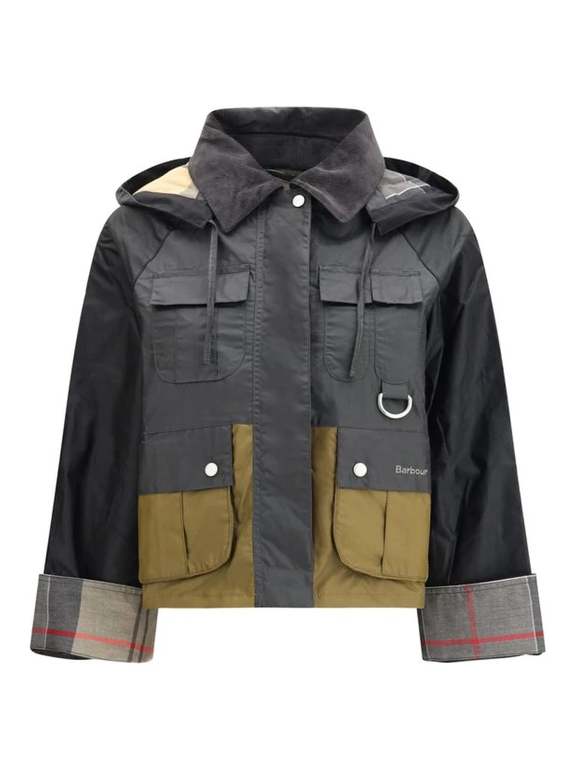 Black Cotton Full-Length Jacket