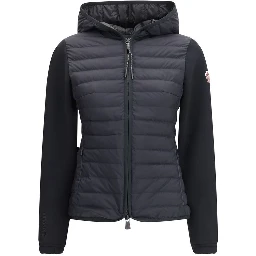 Black Polyamide Full-Length Jacket