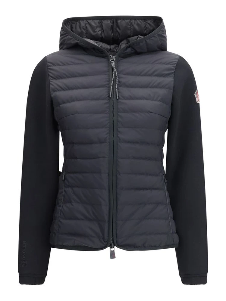 Black Polyamide Full-Length Jacket