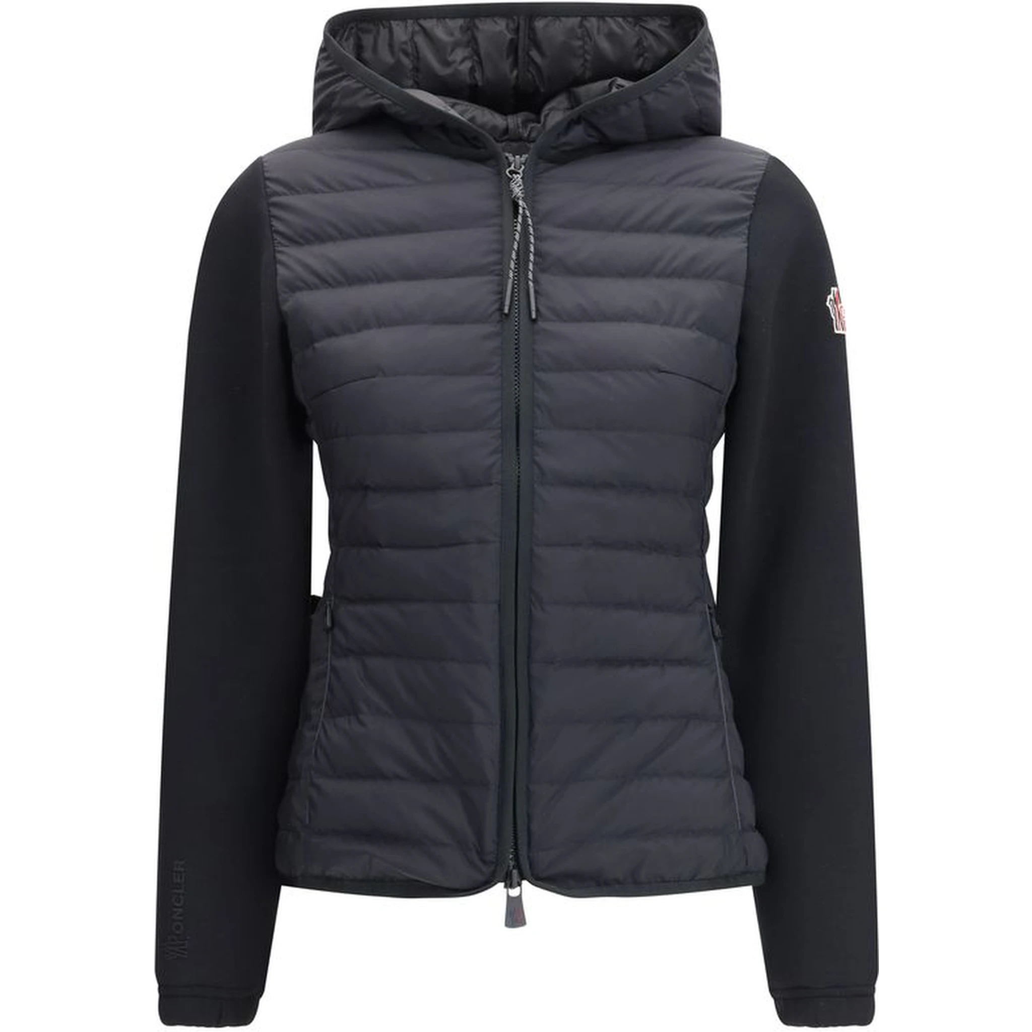 Black Polyamide Full-Length Jacket