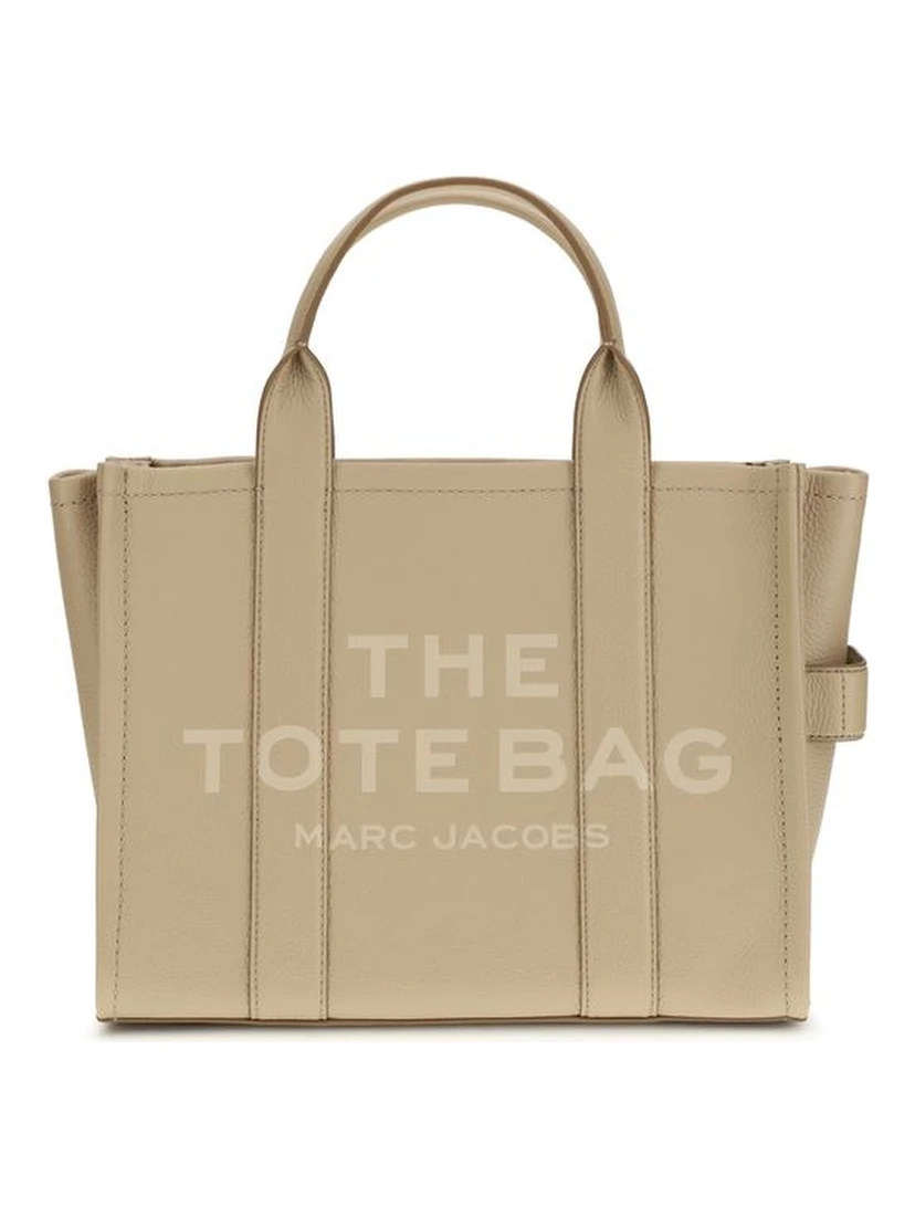 Beige Calf Leather Bos Taurus Handbag