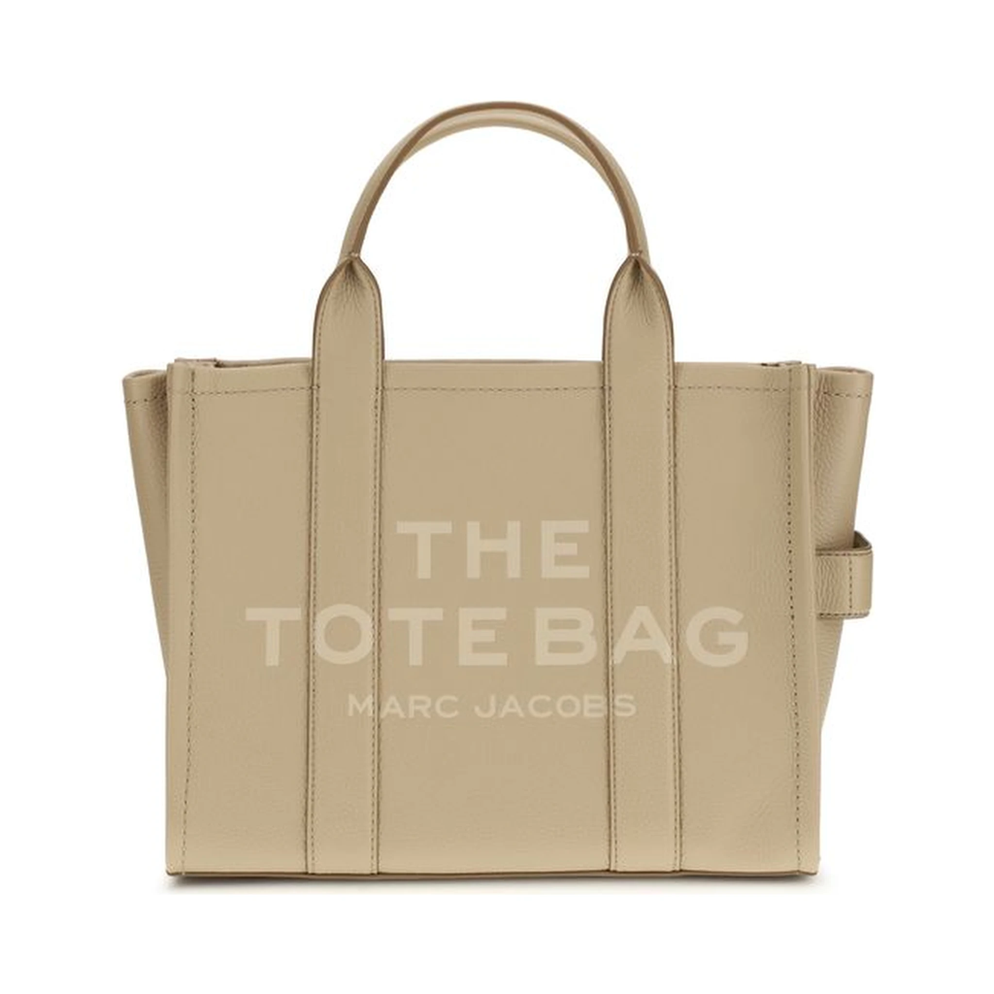 Beige Calf Leather Bos Taurus Handbag