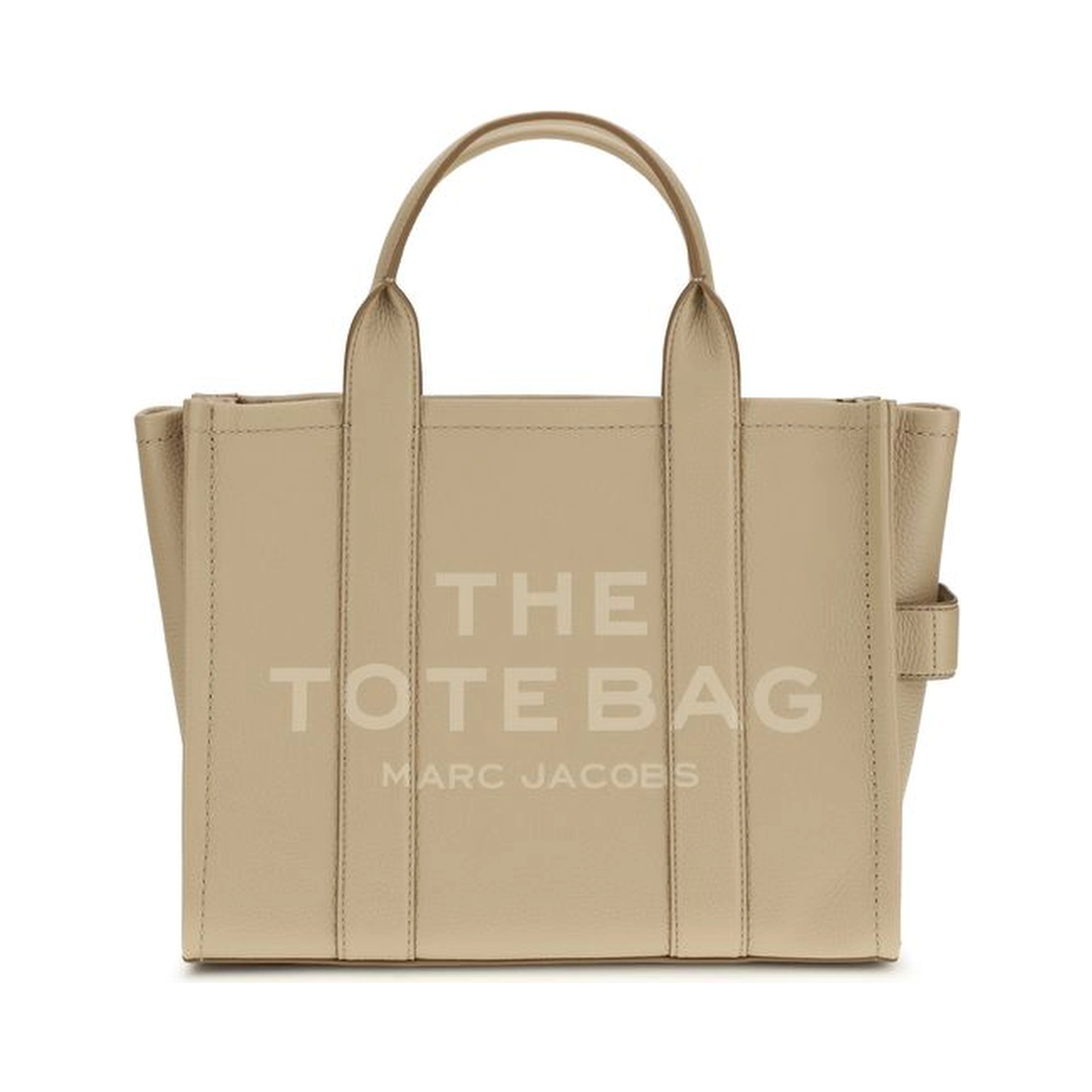 Beige Calf Leather Bos Taurus Handbag