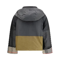 Black Cotton Full-Length Jacket