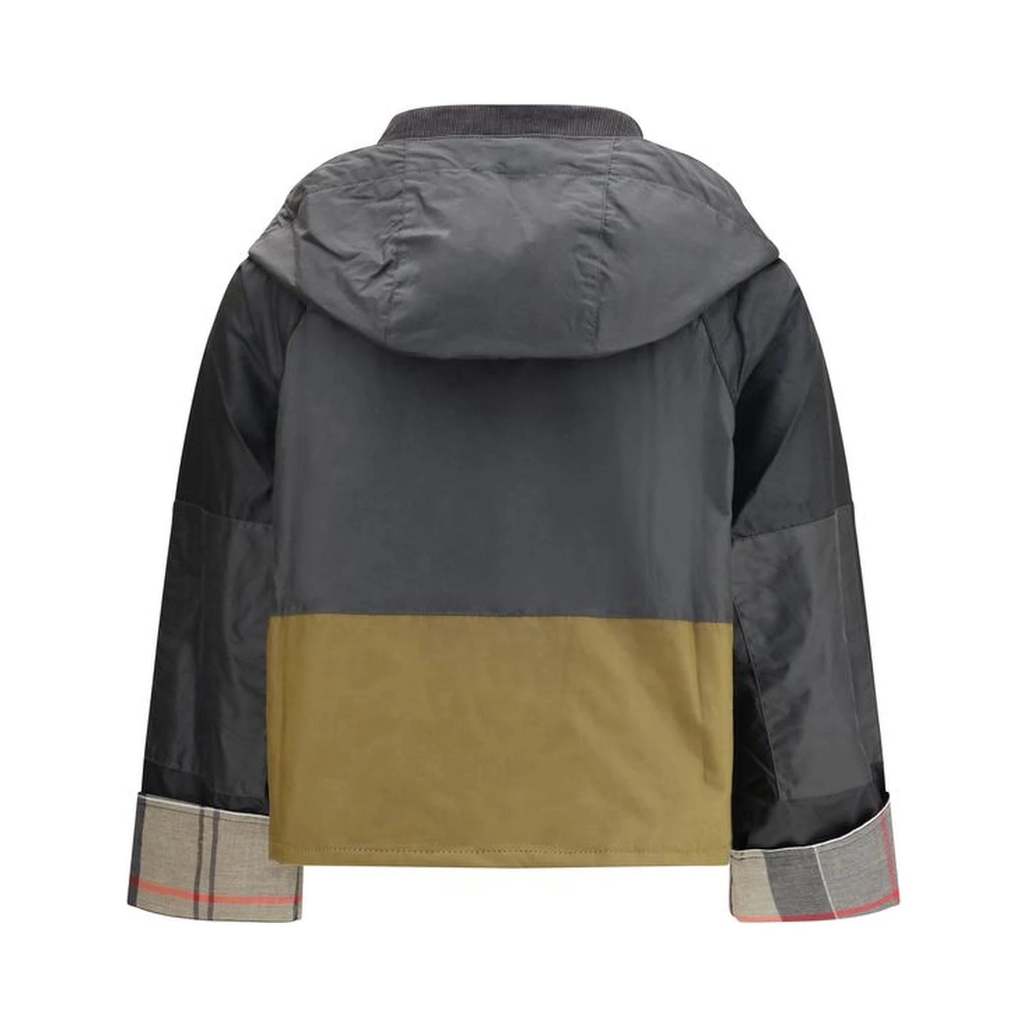 Black Cotton Full-Length Jacket