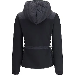 Black Polyamide Full-Length Jacket