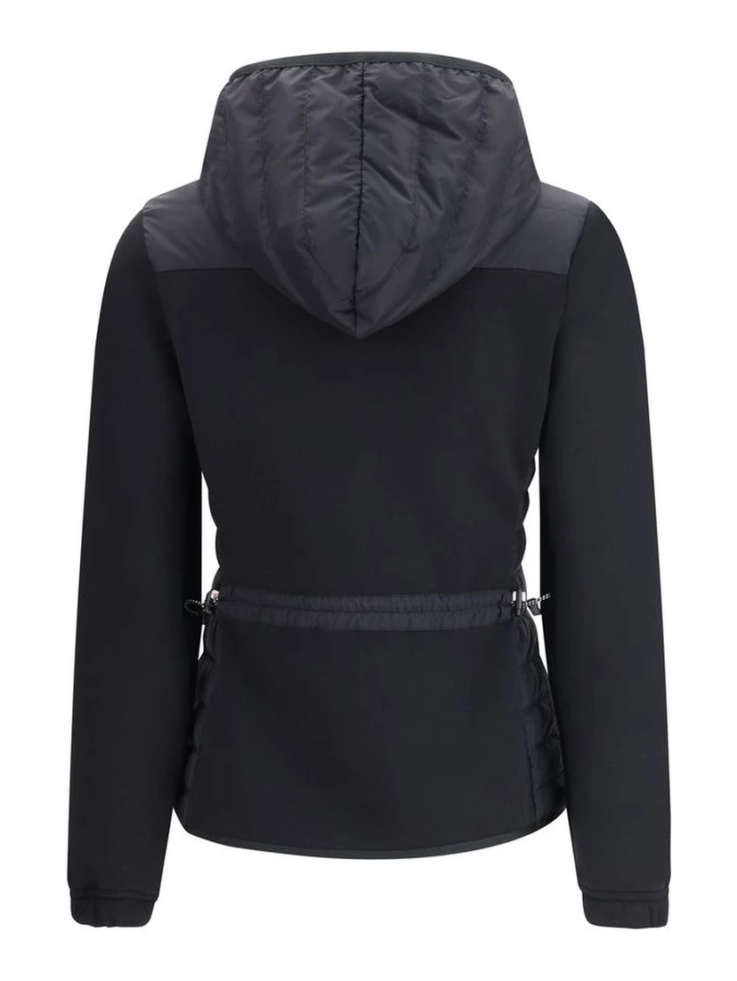Black Polyamide Full-Length Jacket