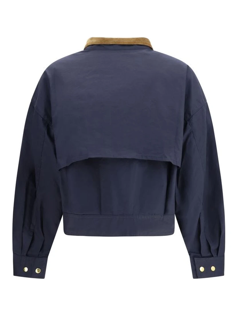 Blue Cotton Shell Jacket