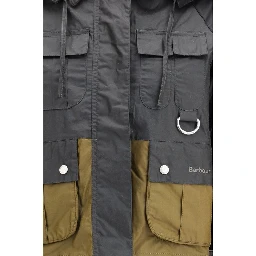 Black Cotton Full-Length Jacket
