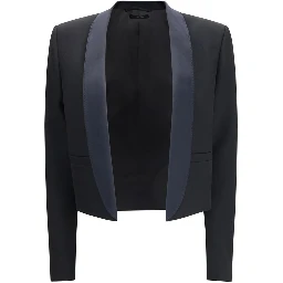 Black Wool Full-Length Jacket