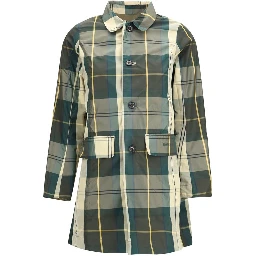 Bicolor Polyester Trench Coat