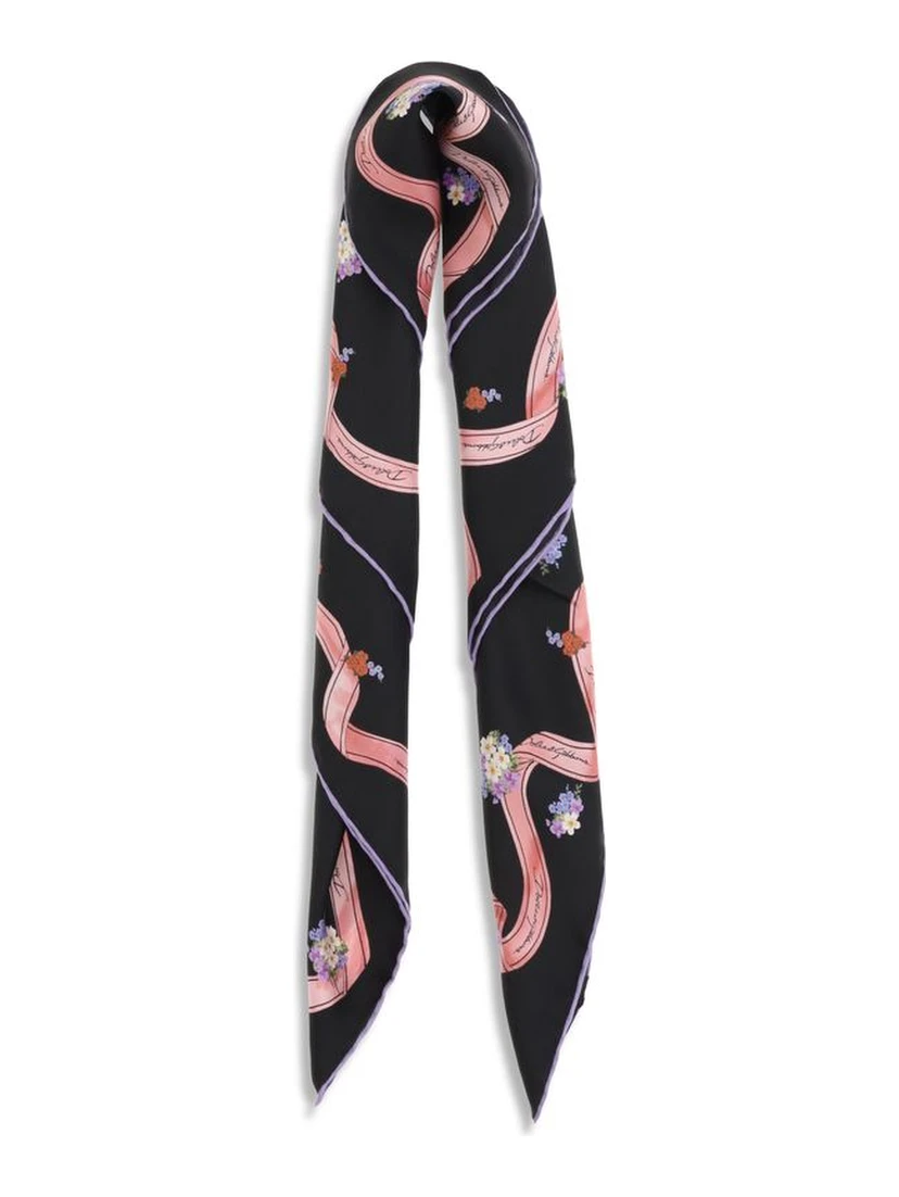 Multicolor Silk Scarf