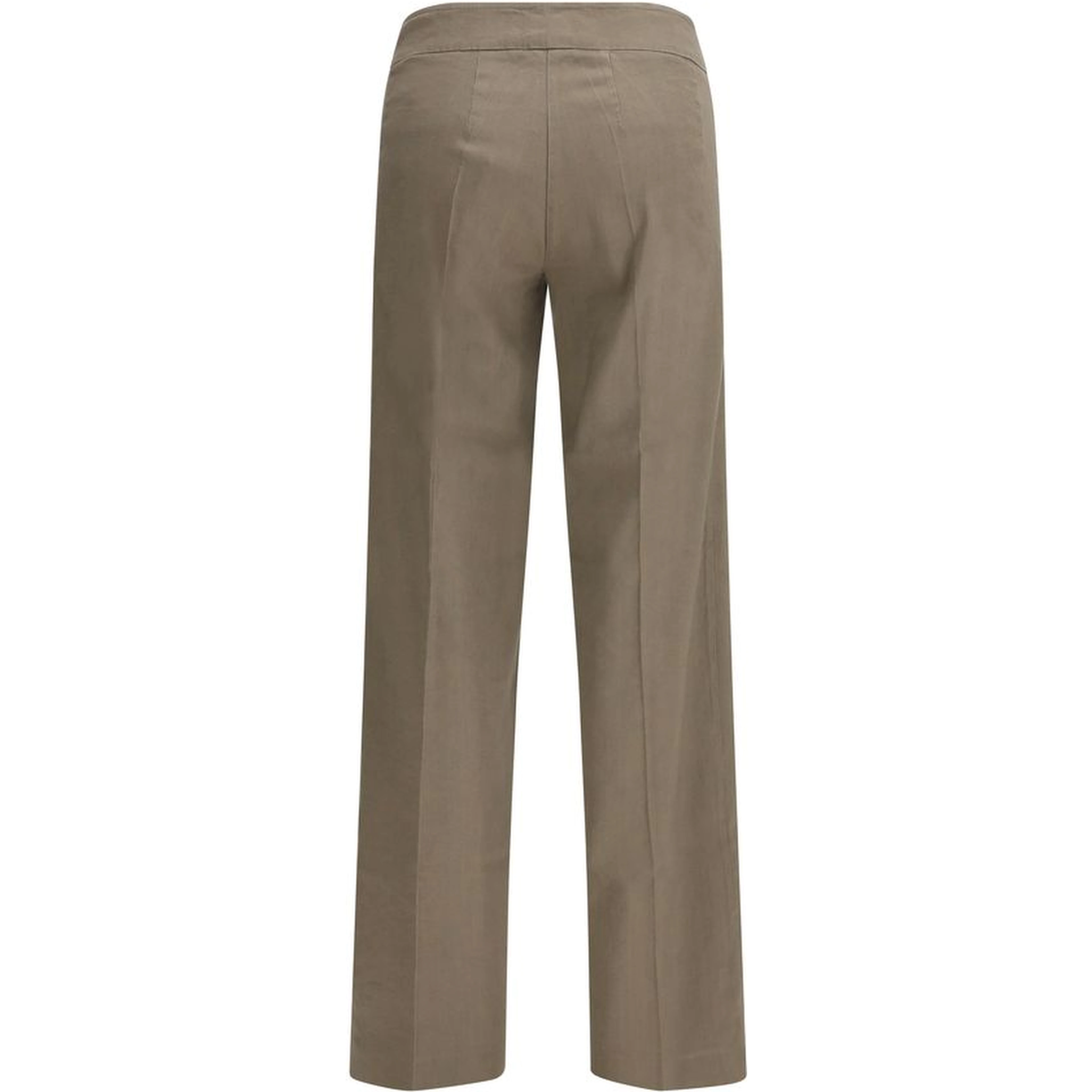 Beige Linen Casual Pants