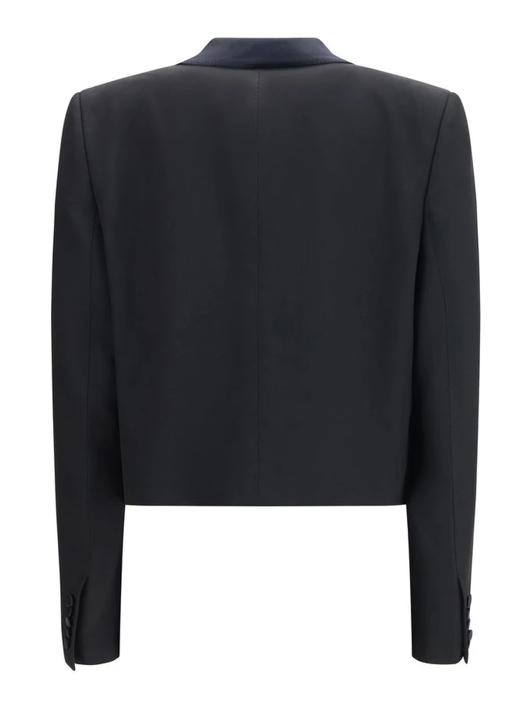 Black Wool Full-Length Jacket alternative