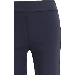 Blue Polyamide Casual Pants
