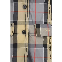 Blue Polyester Trench Coat