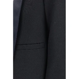 Black Wool Full-Length Jacket