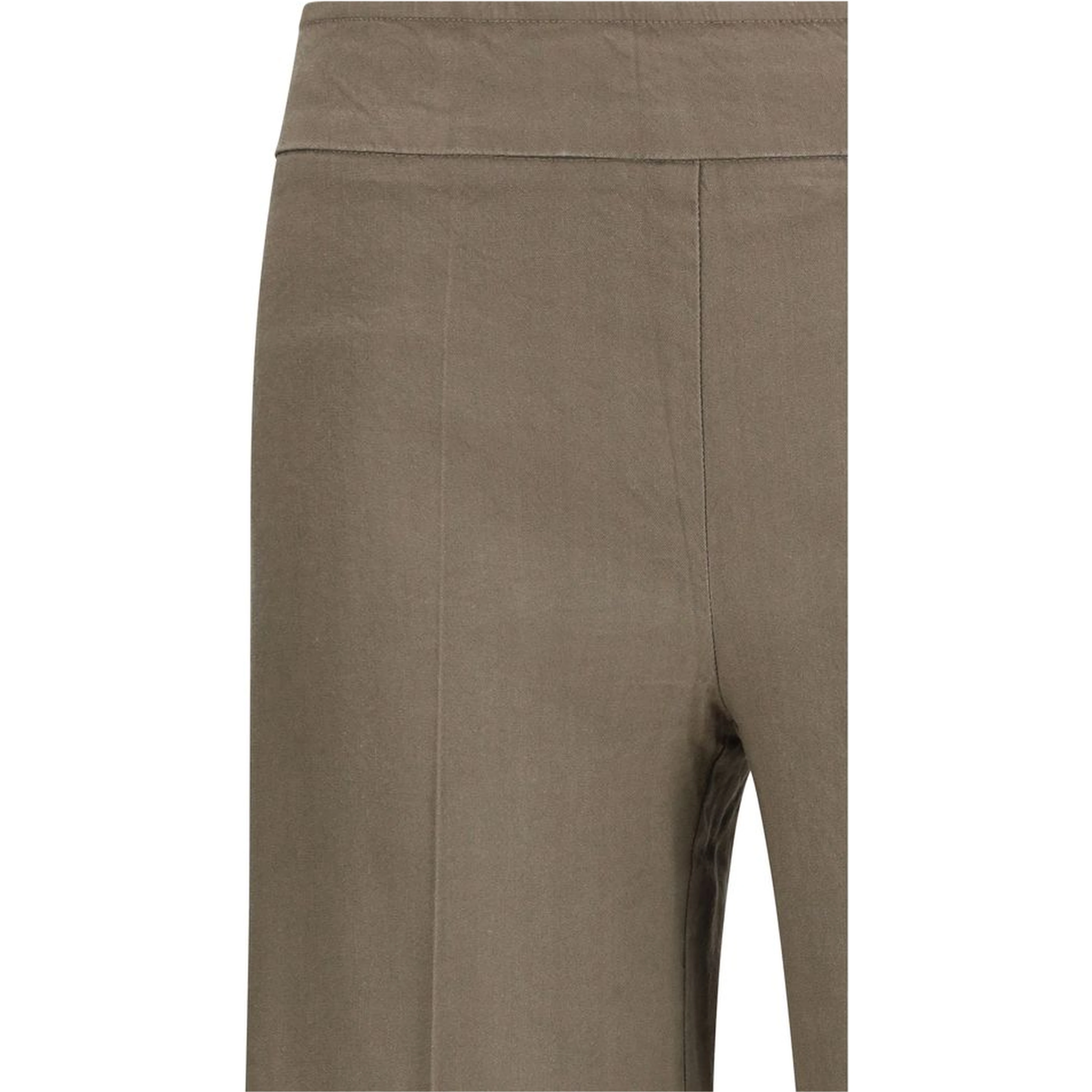 Beige Linen Casual Pants