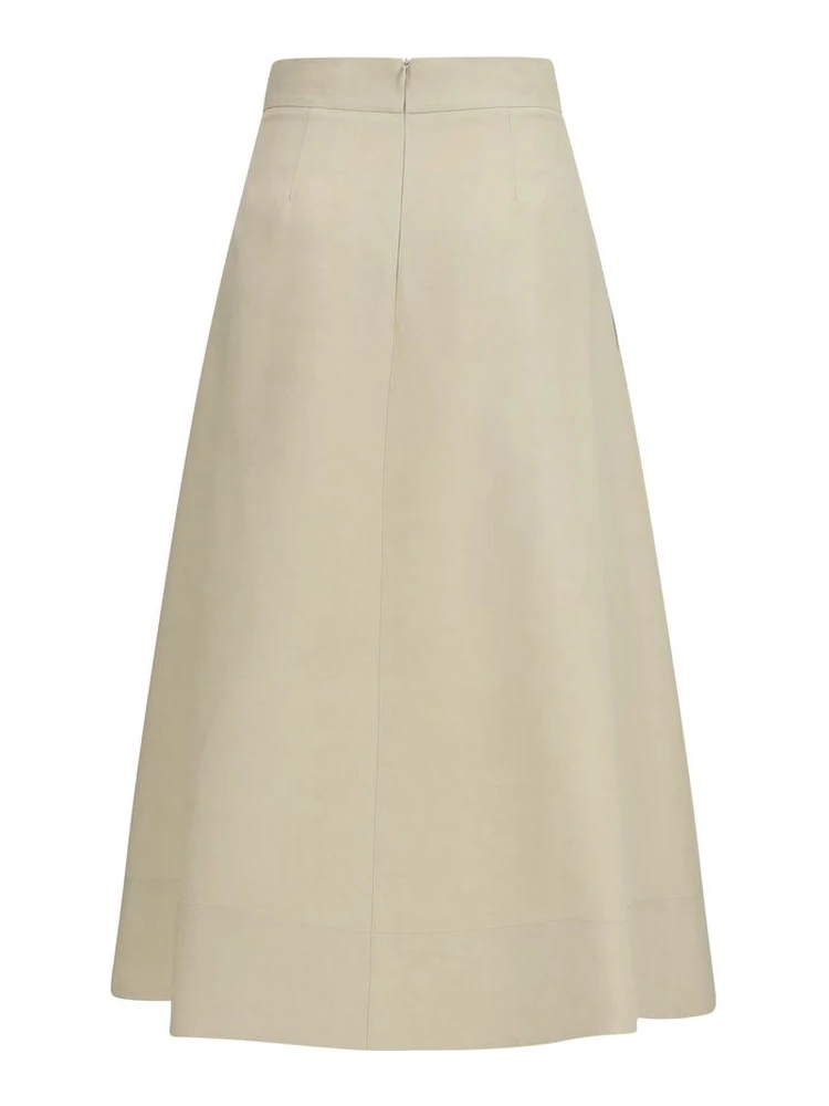 Beige Linen Midi Skirt alternative