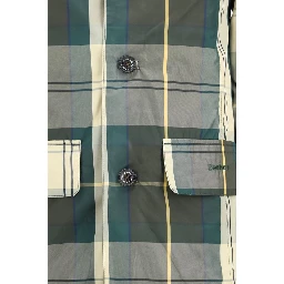 Bicolor Polyester Trench Coat