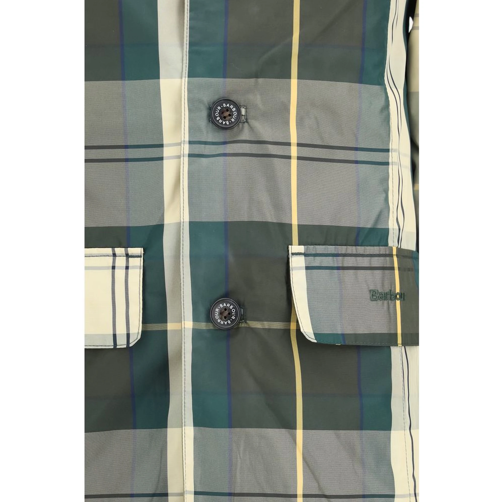 Bicolor Polyester Trench Coat