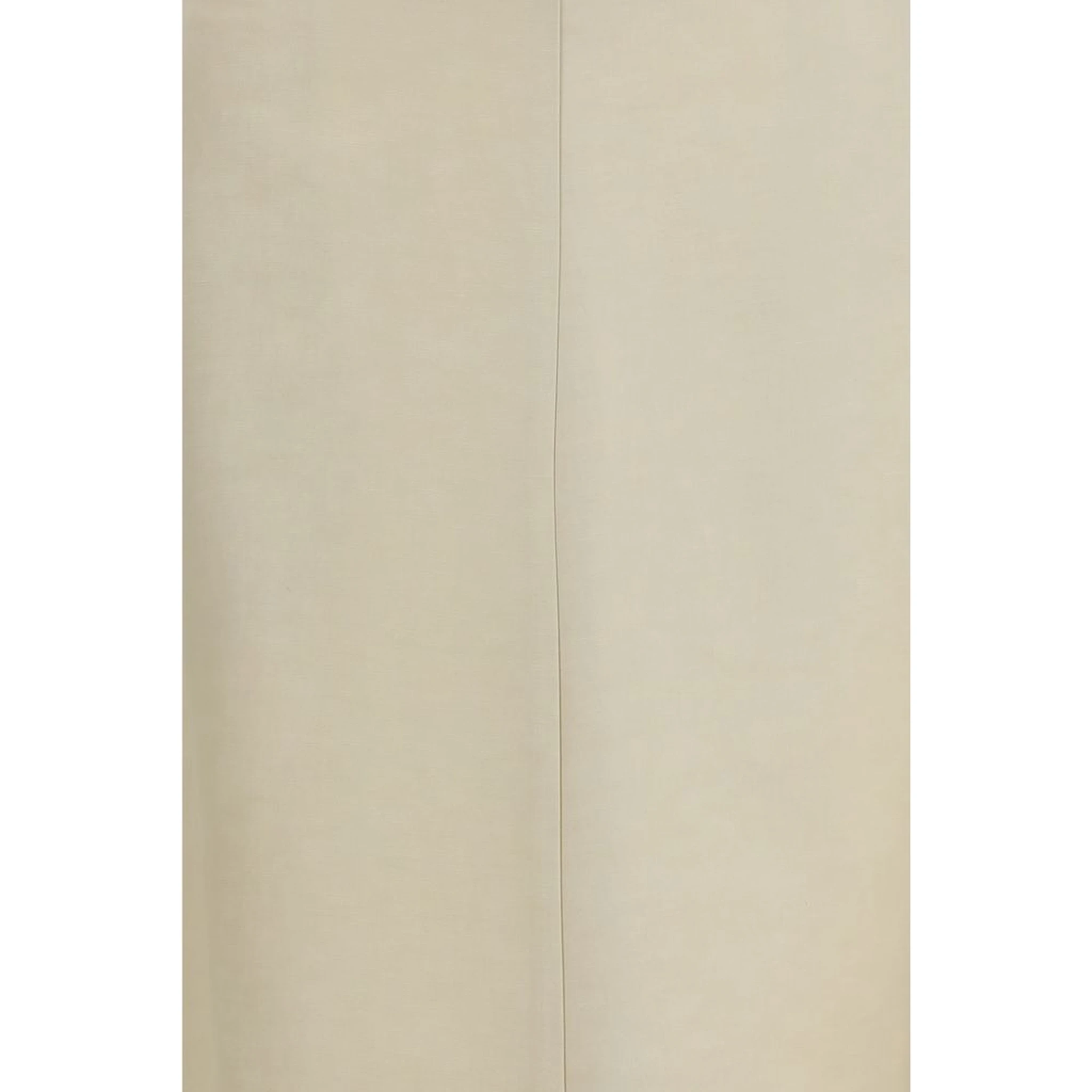 Beige Linen Midi Skirt