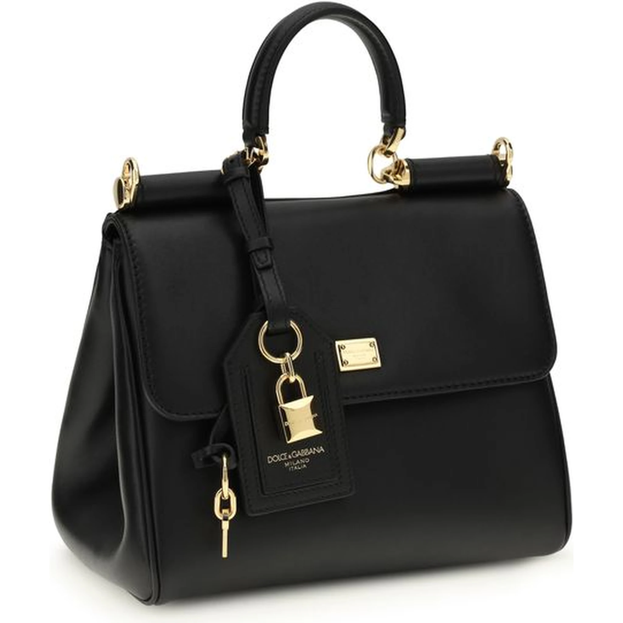 Black Calf Leather Bos Taurus Shoulder Bag