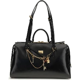 Black Calf Leather Bos Taurus Shoulder Bag