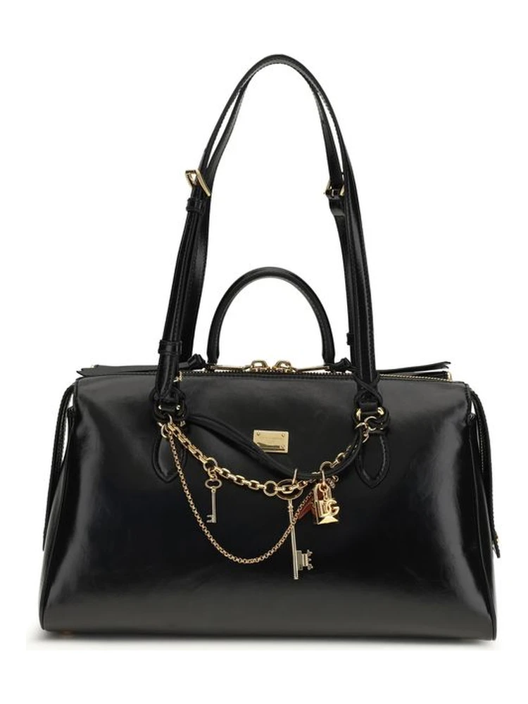 Black Calf Leather Bos Taurus Shoulder Bag