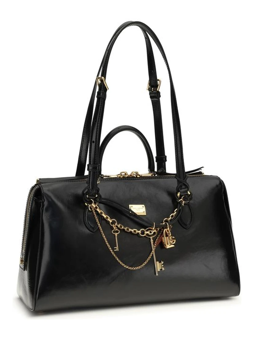 Black Calf Leather Bos Taurus Shoulder Bag