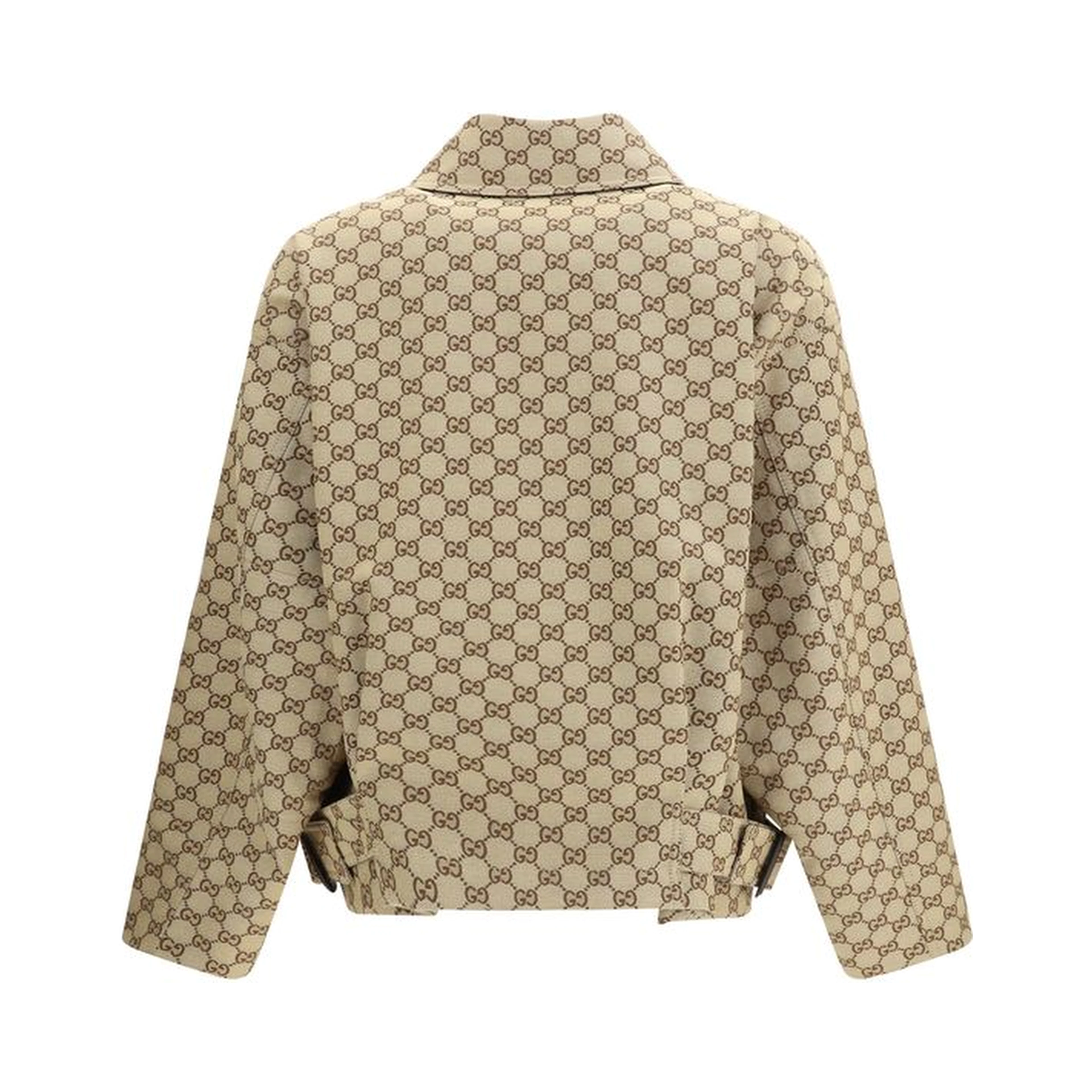 Beige Cotton Bomber