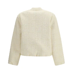 Beige Cotton Shell Jacket