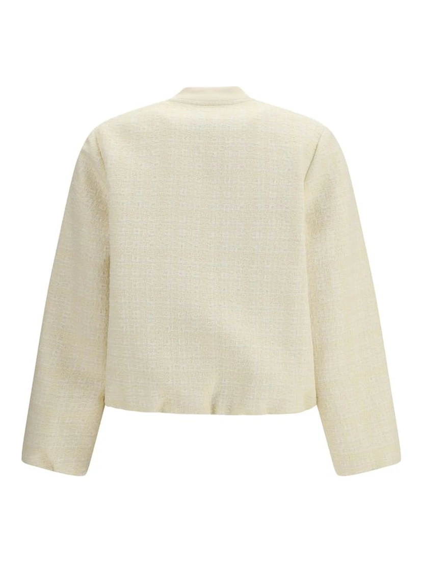 Beige Cotton Shell Jacket