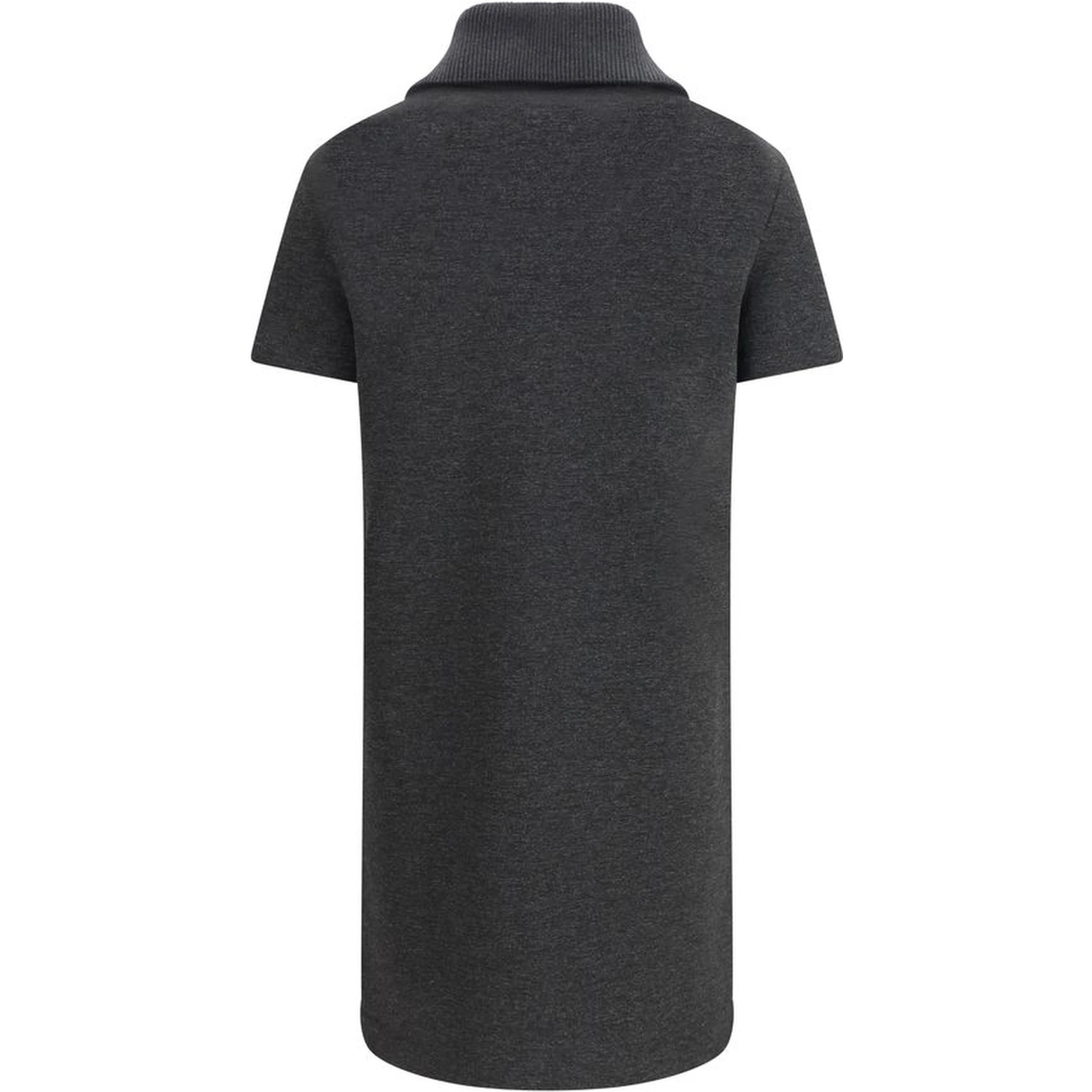 Gray Cotton Casual Dress