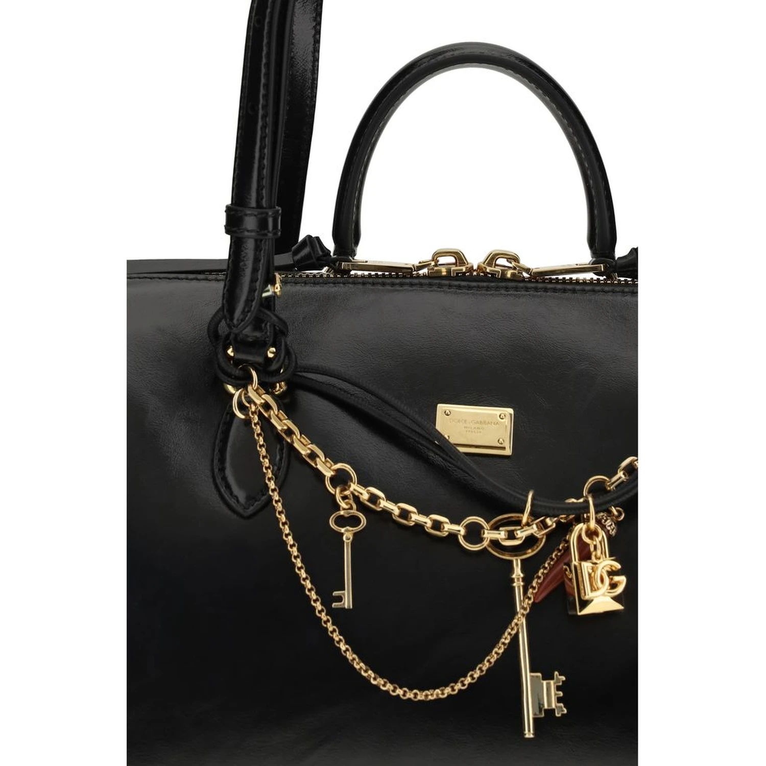 Black Calf Leather Bos Taurus Shoulder Bag