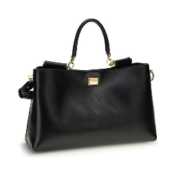 Black Calf Leather Bos Taurus Shoulder Bag