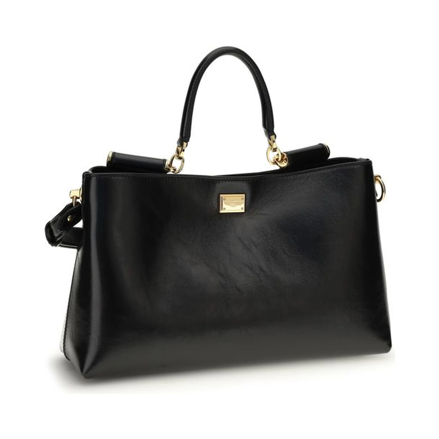 Black Calf Leather Bos Taurus Shoulder Bag