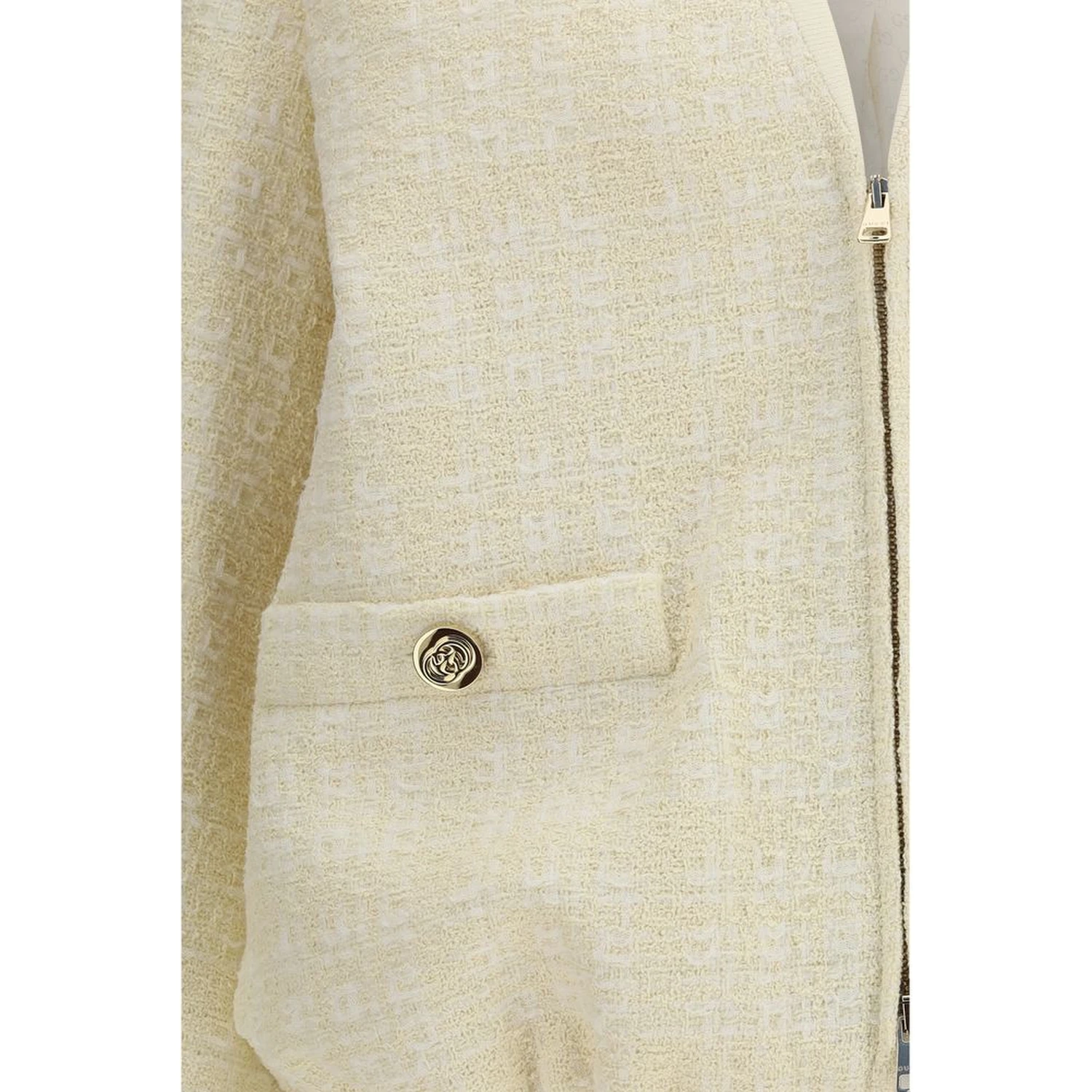 Beige Cotton Shell Jacket