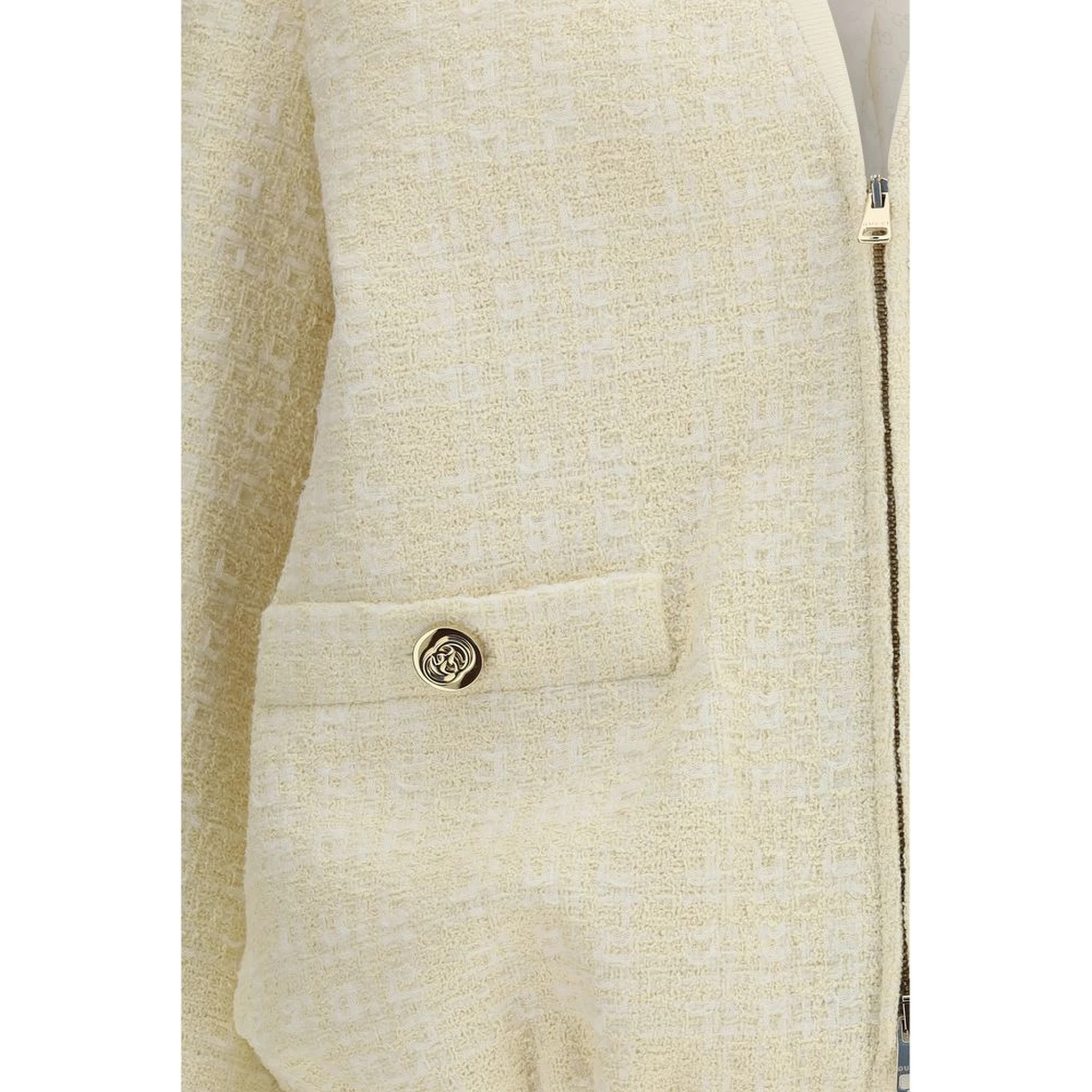 Beige Cotton Shell Jacket
