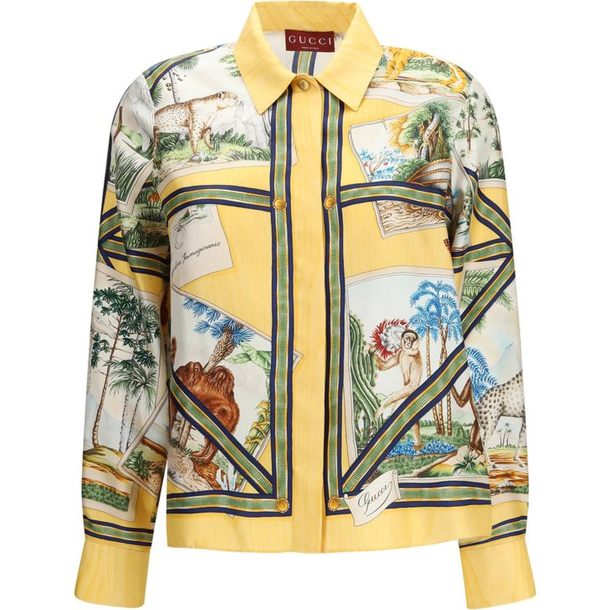 Bicolor Silk Pattern Shirt