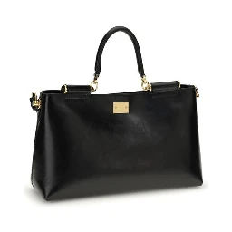 Black Calf Leather Bos Taurus Shoulder Bag