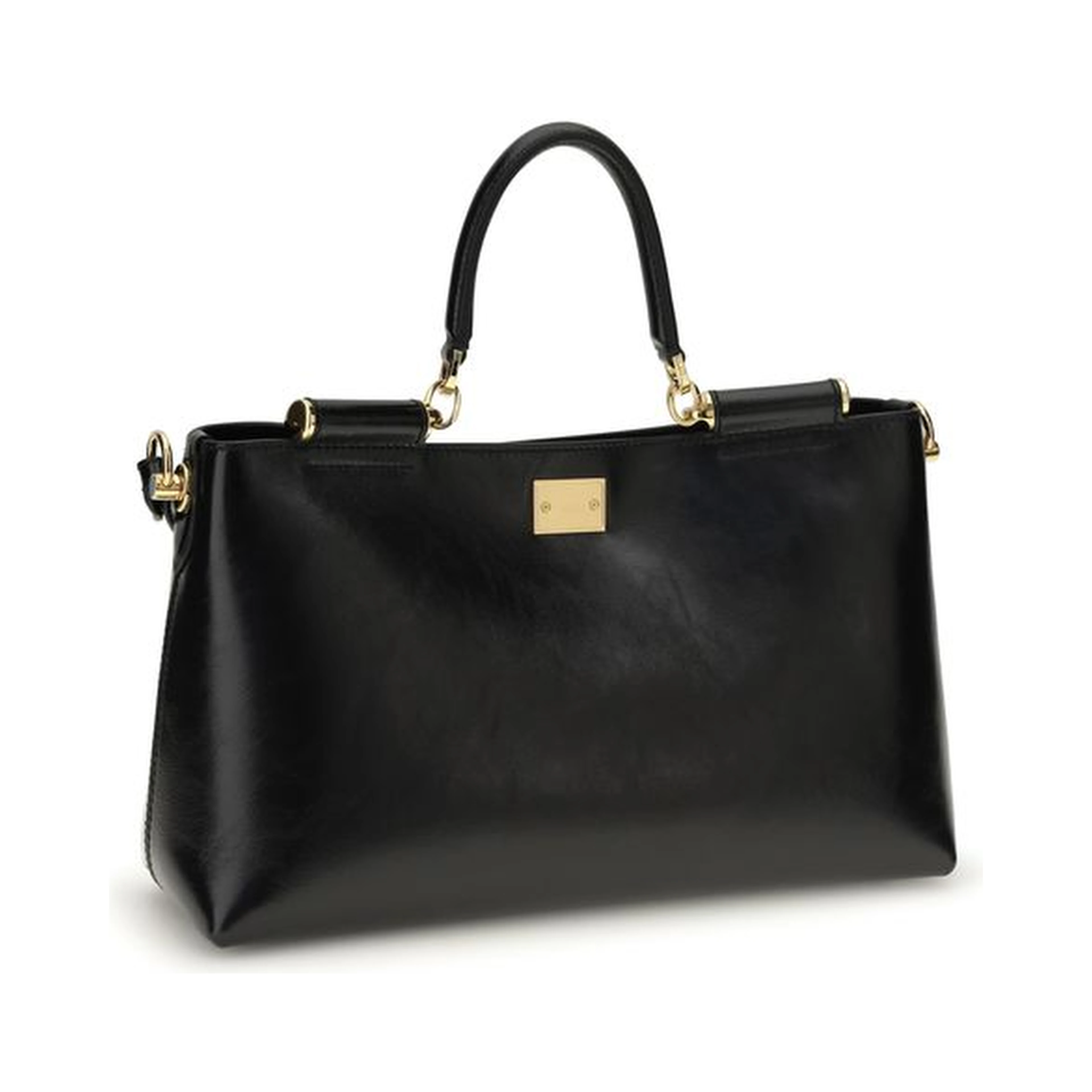 Black Calf Leather Bos Taurus Shoulder Bag