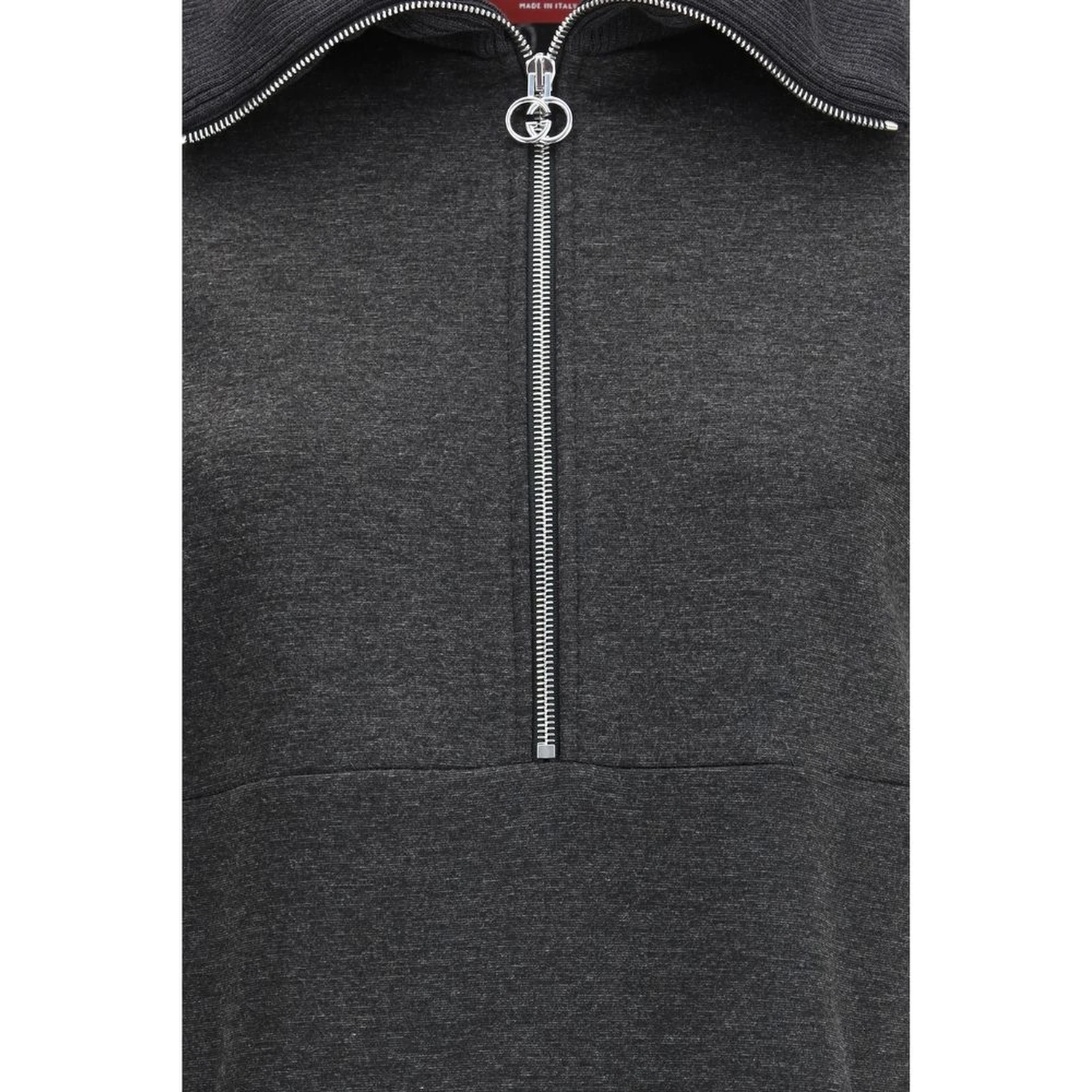 Gray Cotton Casual Dress